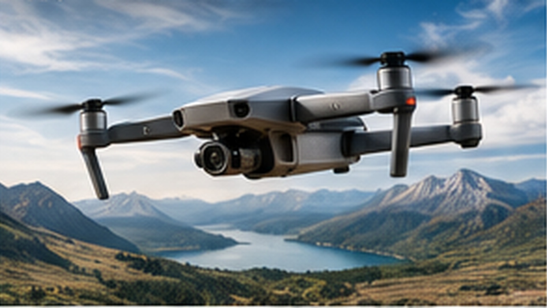 Drone operator preparing equipment for a commercial flight